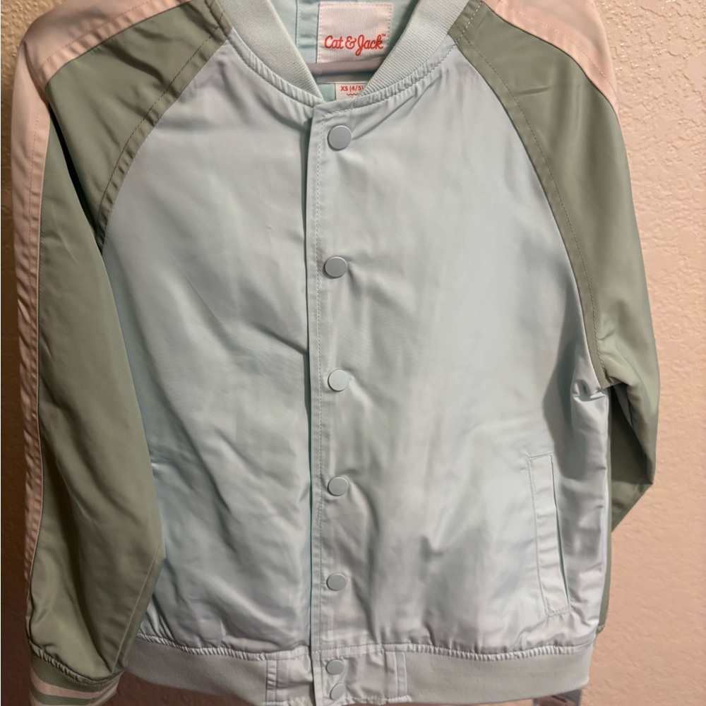 Cat & Jack Pastel Blue and Green Jacket